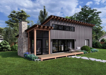 Cozy Cabin Plan — 740 Sq Ft, 1 Bedroom, 1 Bathroom