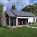 Modern Cabin Plan – 740 sq. ft. (1 Bedroom, 1 Bath)