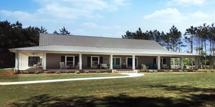 Country Home with Full Wrap-Around Porch & Home Office — (1,854 Sq Ft)