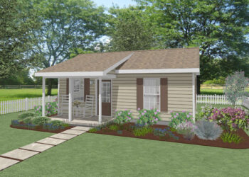 Cottage Plan — (569 Sq Ft, 2 Bedrooms / 1 Bathroom)