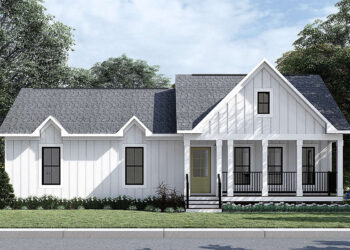 Modern Farmhouse 3-Bed, 2-Bath — 1,316 Sq Ft Plan