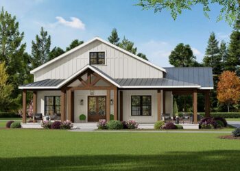 Spacious Barn-Style Home with Large Porch & 3-Car Garage