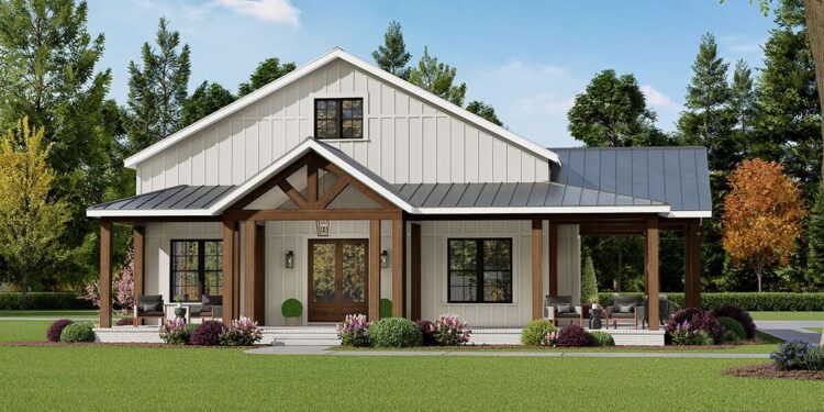 Spacious Barn-Style Home with Large Porch & 3-Car Garage