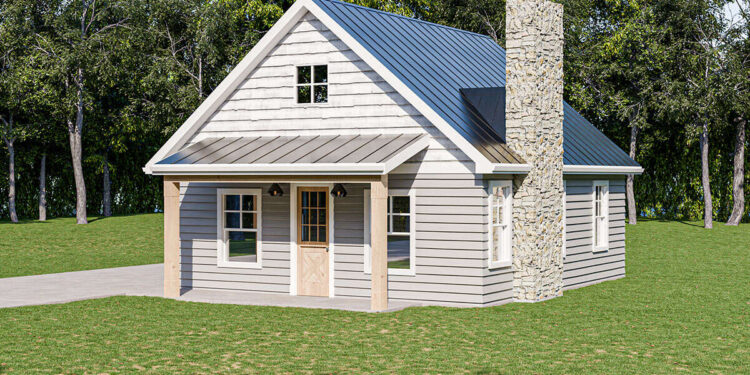 Cottage Retreat Plan — (625 Sq Ft, 1-2 Bedrooms / 1 Bath)