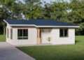 Cozy & Modern: 2-Bedroom Cottage House Plan (917 Sq. Ft.)
