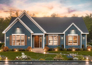 Traditional Plan — 1,261 Sq Ft, 3 Bedrooms & 2 Bathrooms