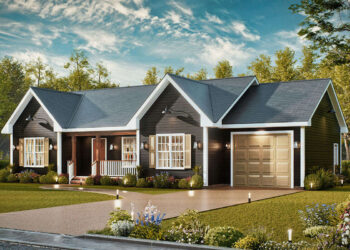 Country Plan — 1,150 Sq Ft, 3 Beds & 2 Baths