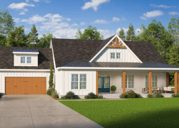 Modern Farmhouse 1,494 sq ft — Flexible 3-4 Bed Plan with Spacious Porches