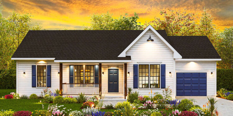 Country Plan — 1,220 Sq Ft, 3 Bedrooms & 2 Bathrooms