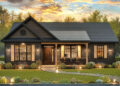 Craftsman Plan — 1,363 Sq Ft, 3 Bedrooms & 2 Bathrooms