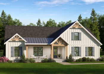 Modern Farmhouse with Vaulted Living & Flexible Bonus Space ~ 1,945 sq ft.