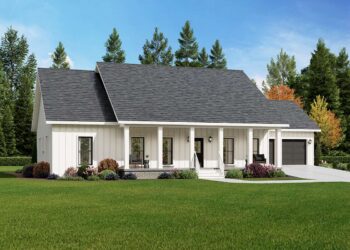 Modern Farmhouse – 1,615 Sq Ft with 3 Bedrooms, 2 Baths & 2-Car Garage