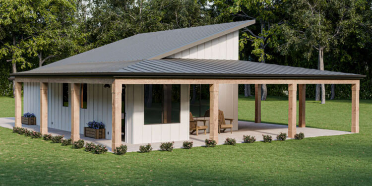 Contemporary Plan — (1,050 Sq Ft, 1 Bedroom & 1 Bathroom)