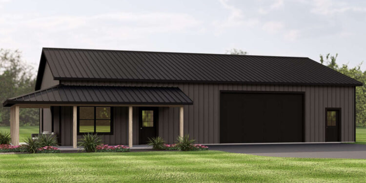Versatile Barn Cottage with Integrated 4-Car Garage ~ 758 sq ft..