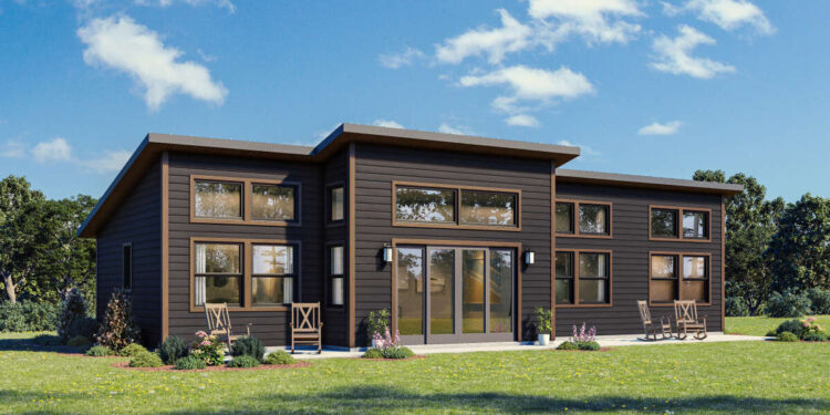 Modern Plan — 1,284 Sq Ft, 3 Beds / 2 Baths (House Plan