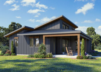 Modern Plan — 1,215 Sq Ft, 1 Bedroom & 1½ Baths