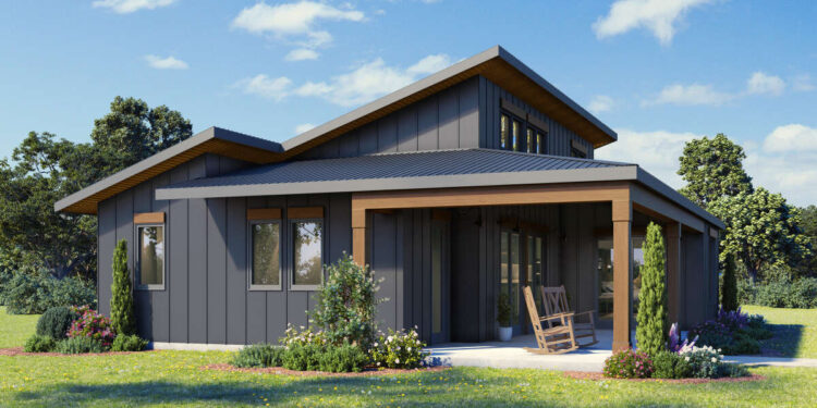 Modern Plan — 1,215 Sq Ft, 1 Bedroom & 1½ Baths