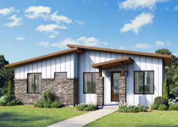 Contemporary 2-Bed, 1-Bath Plan — 993 Sq Ft
