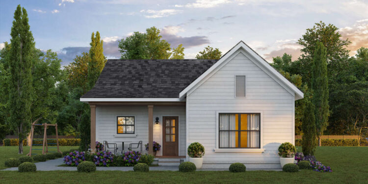 Modern Farmhouse — (1,000 Sq Ft, 2 Beds / 1 Bath)