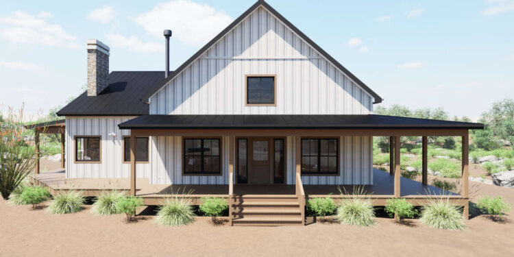 Modern Farmhouse Plan – 2,076 Sq Ft | 3 Bedrooms & 2 Baths