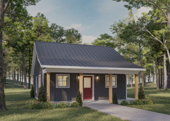 Cozy Cabin Plan – 624 Sq Ft | 1-2 Bedrooms & 1 Bath