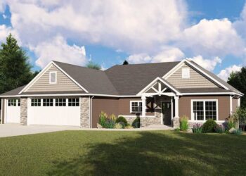 Split-Bedroom Craftsman with Finished Walkout Basement Option