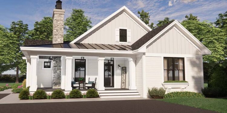 Rustic Tones and a Wrap-Around Porch – 1,811 sq ft • 3 Beds & 2 Baths