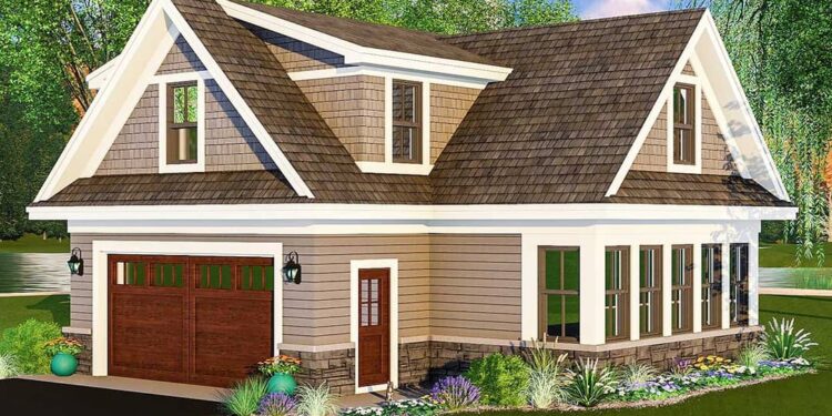 Garage + Apartment Plan —(900 Sq Ft Garage + 754 Sq Ft Apartment)