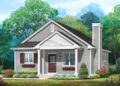 3-Bed Cottage Plan with Open Layout – 1,181 sq ft • 3 Beds & 2 Baths