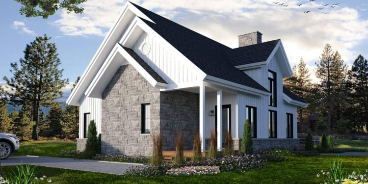 New American Mountain Home with Cathedral Ceilings — (1,876 Sq Ft)