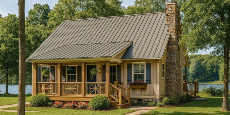 Farmhouse Plan – 1,374 sq ft • 3 Beds & 2 Baths