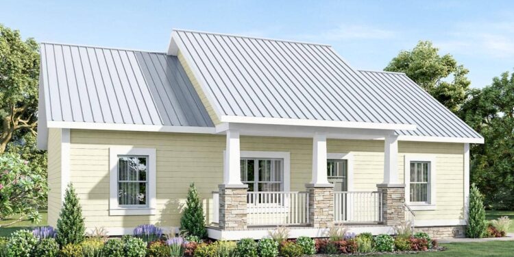 Barn-Style Home Plan – 1,927 sq ft | 3 Bedrooms & 2 Bathrooms