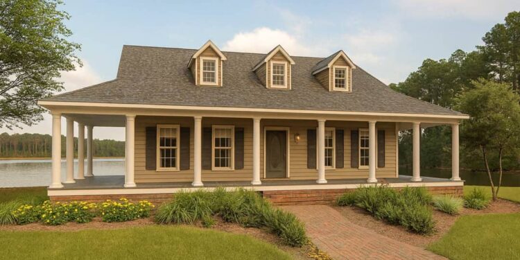 Graceful Southern Home Plan with Wrap-Around Porch – 1,716 sq ft • 3 Beds & 2 Baths