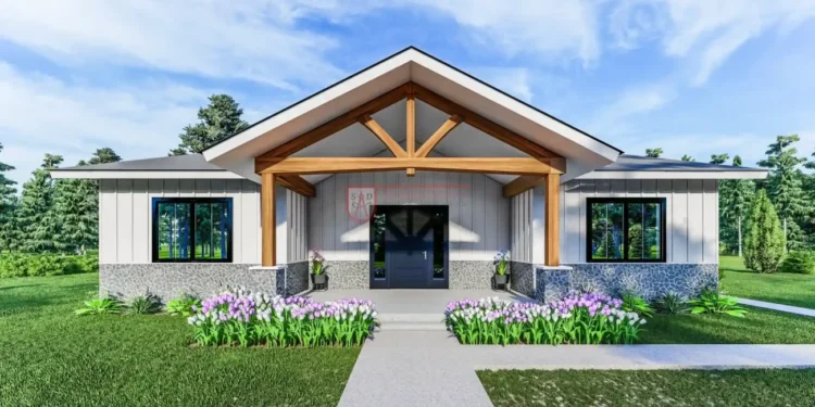 3-Bedroom Barndominium with Office — 2,060 Sq Ft