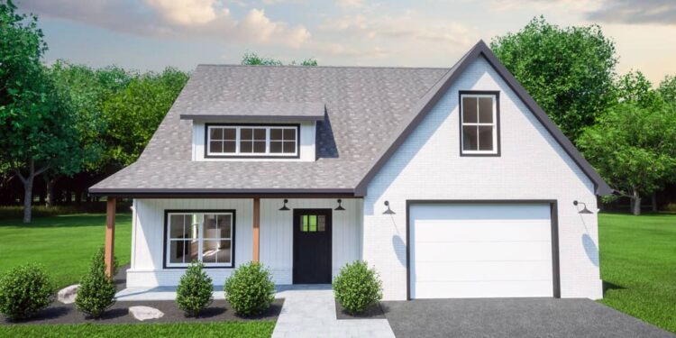 Two-Story Country Cottage with Bonus Above (1,933 Sq Ft)