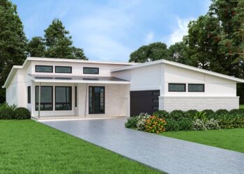 Mid-Century Modern One-Level Home with Split Bedroom Layout (Under 1,900 Sq. Ft.)