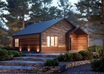 Modern Scandinavian Cabin with 2 Bedrooms (Approx. 812 Sq. Ft.)