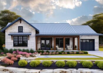 1,020-Sq-Ft Hill Country Ranch with Single-Car Garage