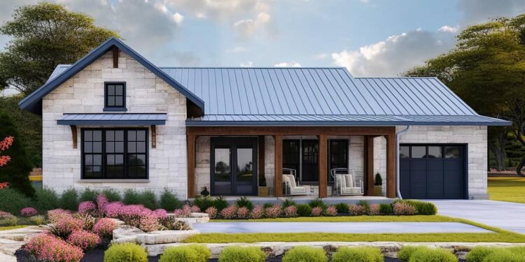 1,020-Sq-Ft Hill Country Ranch with Single-Car Garage