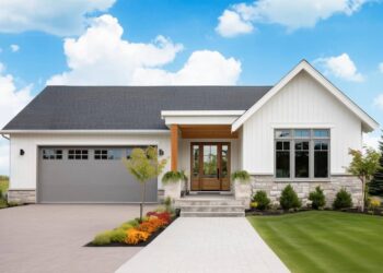 New American Cottage with Spacious Rear Porch (Approx. Under 2,000 Sq. Ft.)