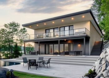 2-Bed Contemporary House with Stacked Porches & Flex Room – 1,715 Sq Ft