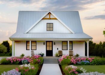 3-Bed Modern Farmhouse with Vaulted Great Room – 1,104 Sq. Ft.