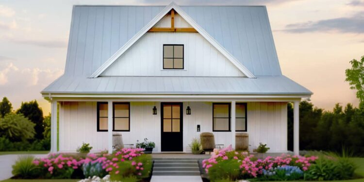 3-Bed Modern Farmhouse with Vaulted Great Room – 1,104 Sq. Ft.