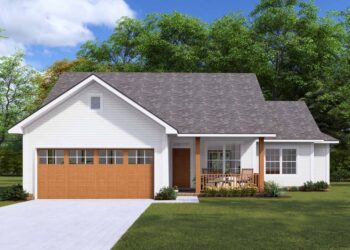 Simple Split Ranch – Plan 1145 square feet.
