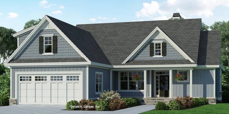 Small Craftsman with Front Porch, Rear Deck & Bonus Expansion 1651 sq ft