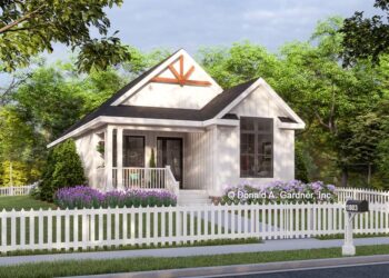 2-Bed Cottage Under 1,000 Sq Ft with Open & Vaulted Interior