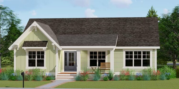 Darling Cottage Plan with Optional Lower Level – 1,404 Sq. Ft. of Cozy Living