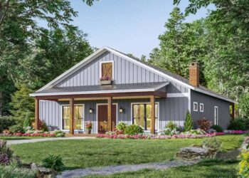 3-Bed Country Barndominium Style Home — (1,800 Sq Ft)