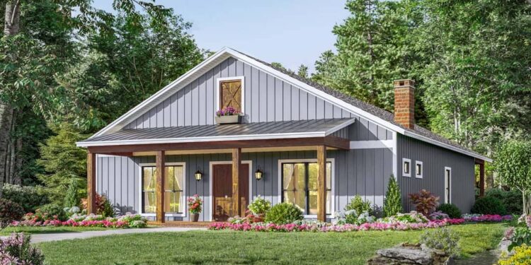 3-Bed Country Barndominium Style Home — (1,800 Sq Ft)