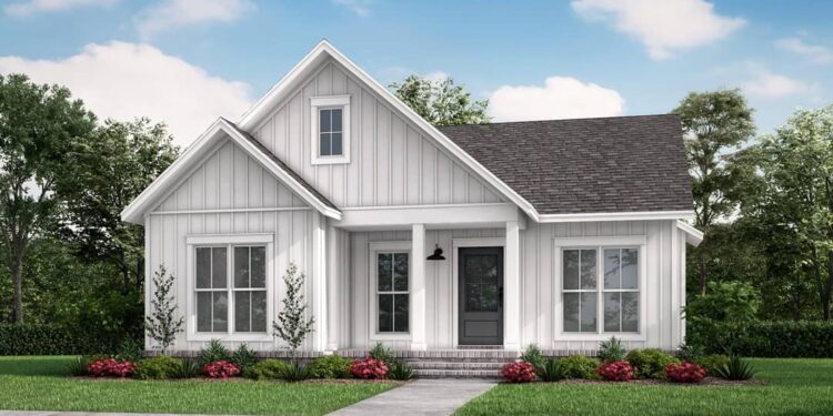 New American Cottage with Home Office & Flex Space —  (1,254 Sq Ft)